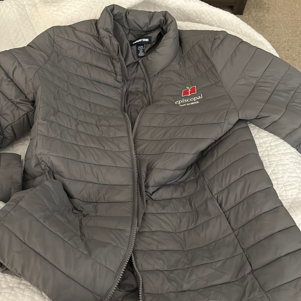 NWOT Lands end size XL uniform coat in grey
